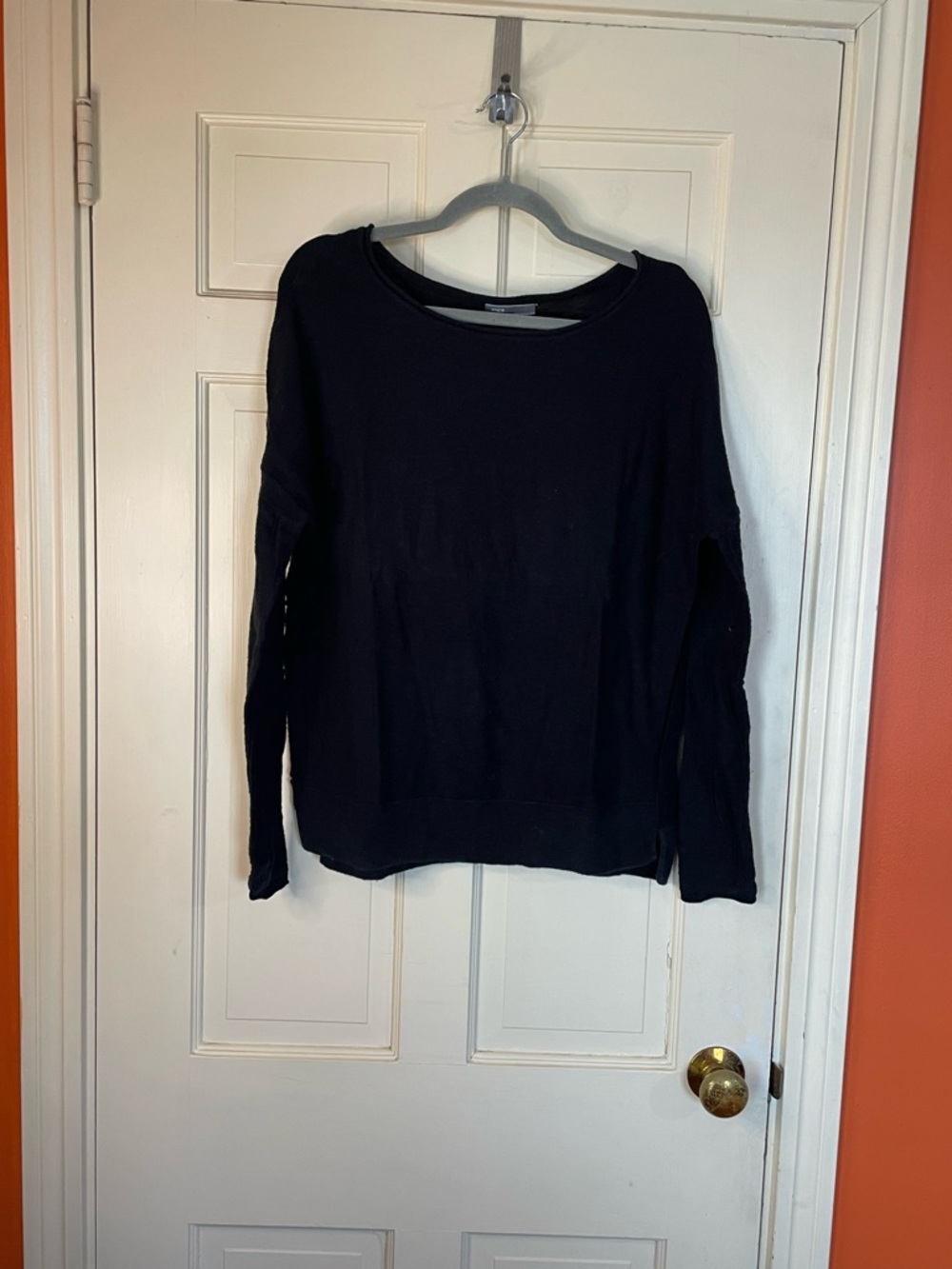 Vince. Cotton Classic Solid Crewneck Top Women's Size Small Gray/Black Lot Of 2 - Picture 7 of 13
